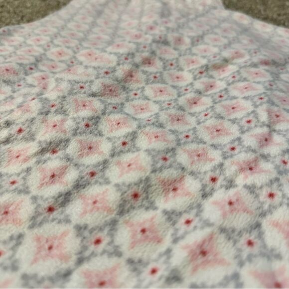 Adonna Pink and White Fleece Pajama Pants (R1) - Picture 2 of 3